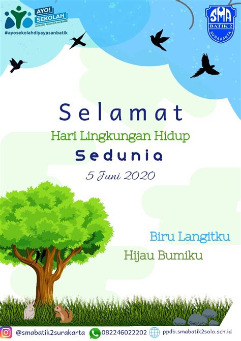 Selamat Hari Lingkungan Hidup Sedunia SMA BATIK 2 SURAKARTA