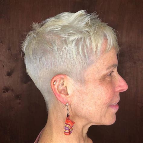 Short Hair Older Women Edgy Short Hair Super Short Hair Haircut For