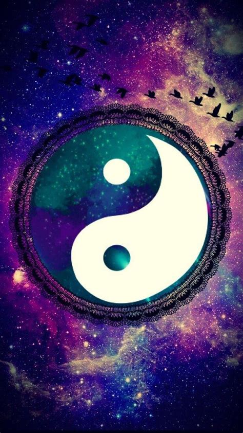 Galaxy Wallpaper Yinyang Image 4787241 By Bobbym On Favim