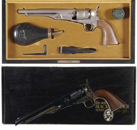 Two Colt Blackpowder Series Model 1860 Army Percussion Revolvers Rock