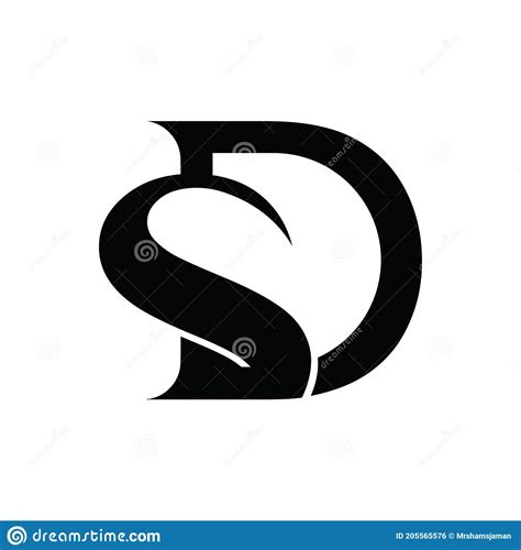 Modelo De Design De Vetor De Logotipo Da Letra Inicial Ds Ou Do