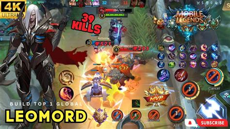 NEW HERO LEOMORD 39 KILLSMVP New Build Insane Lifesteal Hard Match