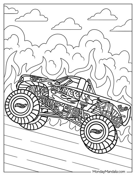 hot wheel coloring pages 5