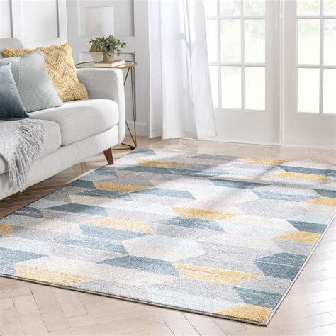 Well Woven Mystic Bluegreyyellow Rug And Reviews Uk