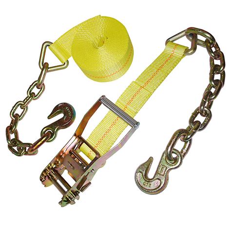 2 Inch Ratchet Strap With Chain And Hooks Lodi Metals