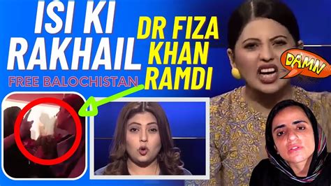 Dr Mahrang Baloch Slapped On Ramdi Fiza Khan Face Pak Sena Ki Rakhel