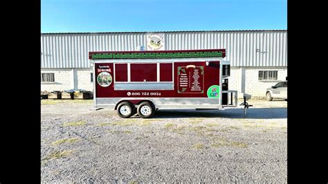 Food Trailer Remolque De Comida Rdn X Pies Color Rojo Guindo