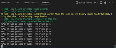 ESP-IDF ESP32 GPIO Interrupts with Examples of ISR Routine