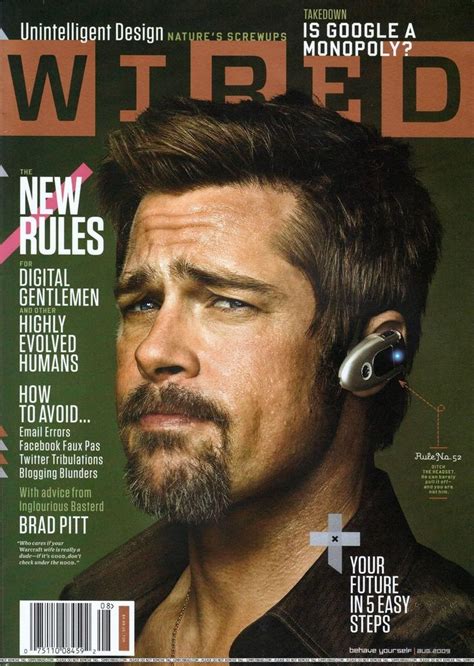 Brad Pitt On The Cover Of Wired Magazine