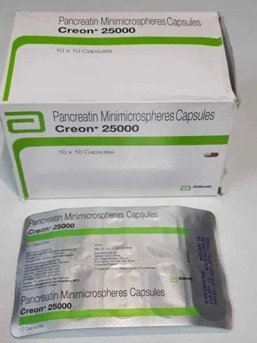 Pancreatin 25000 Capsules At Rs 1090 Stripe Pancreatin Enzymes In