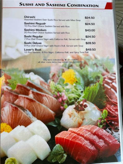 Menu At Amami Shima Sushi Restaurant Cupertino