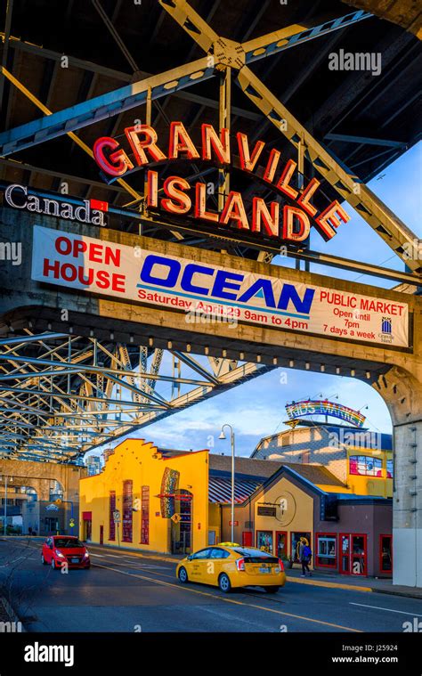 Kids Market At Entrance To Granville Island Vancouver British