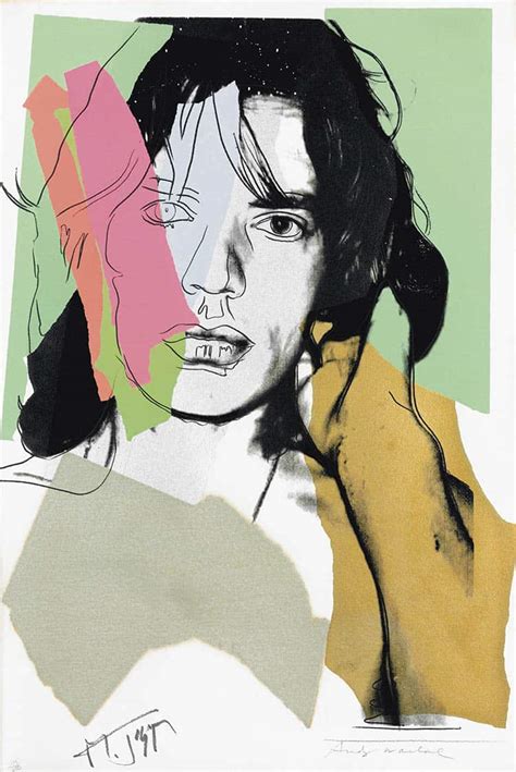 Andy Warhol Mick Jagger 140 1975 Screen Print