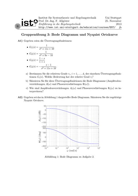 Gueb Ex Hausaufgaben Institut F Ur Systemtheorie Und