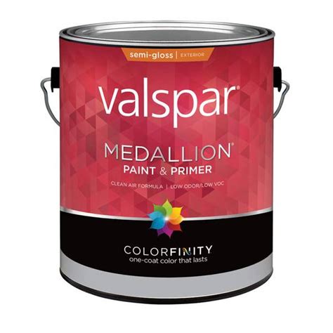 Valspar 1 Gallon Medallion Exterior Semi Gloss Latex House And Trim Clear Base 27 4305 07