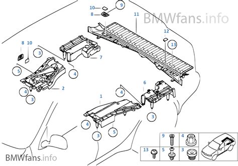 Pad Trunk Floor BMW X5 E53 X5 3 0d M57 Europe