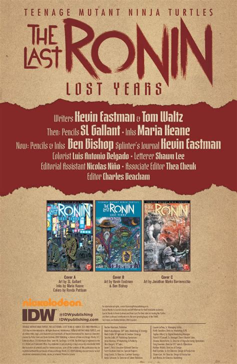 Teenage Mutant Ninja Turtles The Last Ronin Lost Years 2 Preview