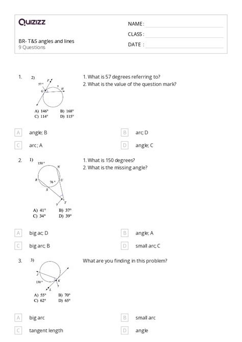 50 Tangent Lines Worksheets On Quizizz Free And Printable