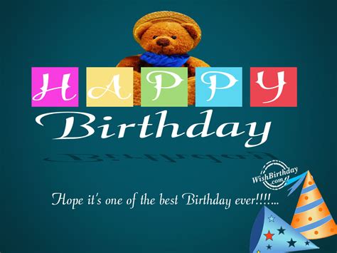 Birthday Wishes With Teddy Bear Birthday Images Pictures