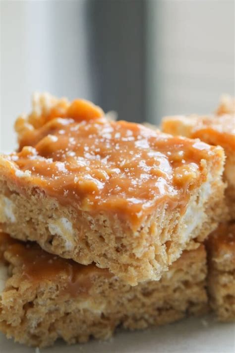 Salted Caramel Peanut Butter Rice Krispie Treats Laurens Latest