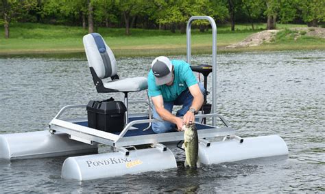 Rebel Modular Mini Pontoon Boat | Modular Fishing Pontoon Boat — Pond ...