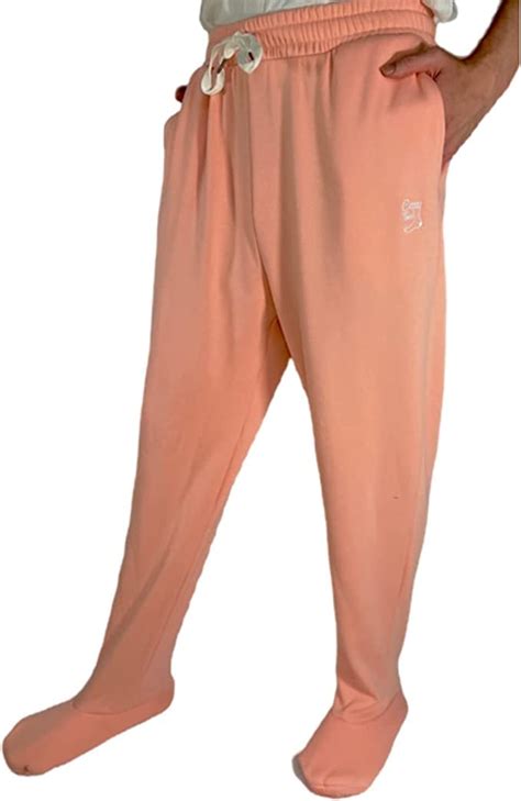 Cozy Toes Adult Footed Sweatpants With Sherpa Fleece Lined Feet