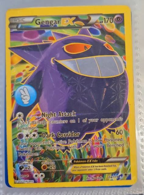 Ultra Rare Gengar Ex Full Art Eur Picclick Fr