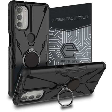 Exoguard Mech Ring Szkło Motorola Moto G51 5G Pancerne Case