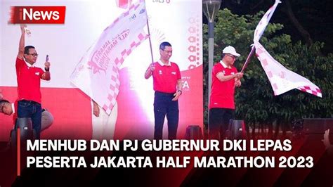 Pj Gubernur Dki Lepas Peserta Jakarta Half Marathon Inews Pagi