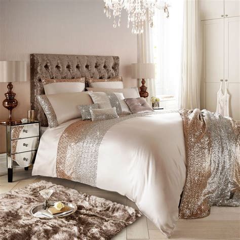 Kylie Minogue Mezzano Rose Gold Bedding Blush Bedroom Decor Rose Gold Bedroom Gold Bedroom