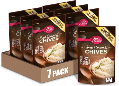 Betty Crocker Sour Cream And Chives Potatoes 47 Oz Pack Of 7 Grocery