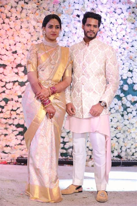 Photos: HD Kumaraswamy's son Nikhil Engagement - TeluguBulletin.com