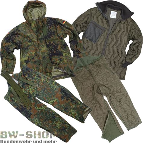 Bw Regenanzug Regenjacke Regenhose Flecktarn Milit R N Sseschutz