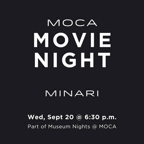 MOCA Movie Night - Minari - Downtown Jacksonville