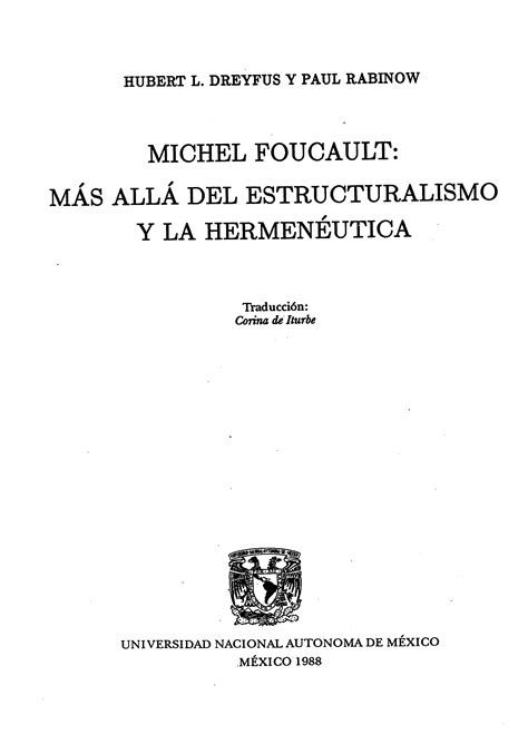 Repositorio del IIS UNAM Michel Foucault mas allá del estructuralismo