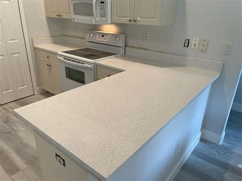 Sparkly White Quartz Countertops