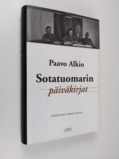 Buy Paavo Alkio Sotatuomarin P Iv Kirjat Online