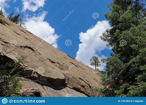 Helen Hunt`s Falls Colorado Hiking Trail Mountain Views Stock Photo ...