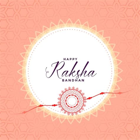 Fondo de festival indio raksha bandhan desea diseño de tarjeta Vector