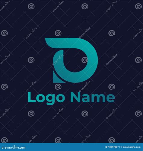 Cool D Letter Gradient Logo, D Logo Stock Vector - Illustration of ...