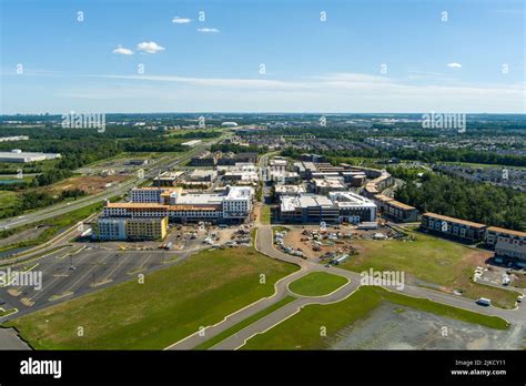 Aerial View Of The One Loudoun Neighborhood In Ashburn Loudoun County