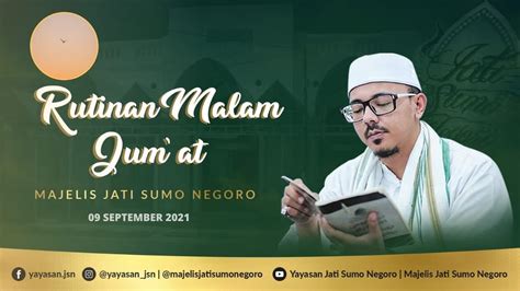 LIVE Rutinan Majelis JATI SUMO NEGORO YouTube