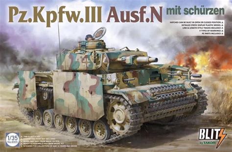 TAKOM 8005 1 35 Pz Kpfw III Ausf N mit Schürzen Sklep Modelarski Exito