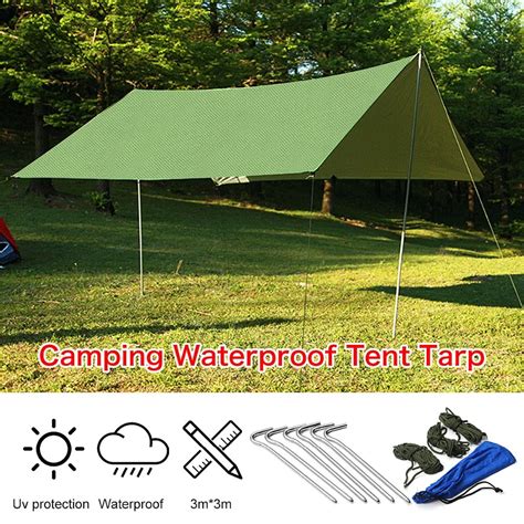 Rain Tarp Shelter Sun Sunshade Awning Canopy Beach Camping Waterproof