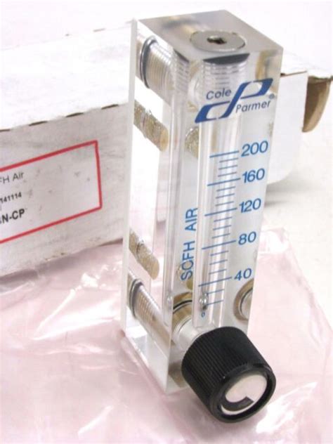 Nos Cole Parmer Scfh Air Flow Meter Fr A Blbn Cp Ebay