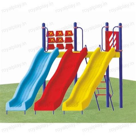 Multicolor Straight Frp Playground Slides For Hotel Garden For Outdoor