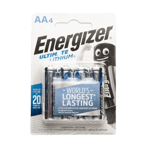 Energizer Ultimate Lithium AA Batterijen 4 Stuks Prepshop Nl