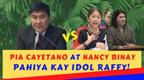 Pia Cayetano At Nancy Binay Pahiya Kay Raffy Tulfo Youtube