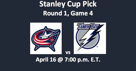 Columbus Blue Jackets Vs Tampa Bay Lightning Pick 41619 Top Odds