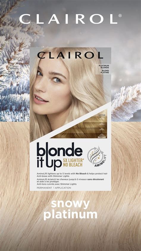 Clairol Blonde It Up | Blonde, Dyed blonde hair, Platinum blonde